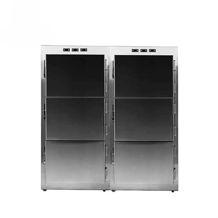 Stainless Steel Six Bodies Mortuary Refrigerator